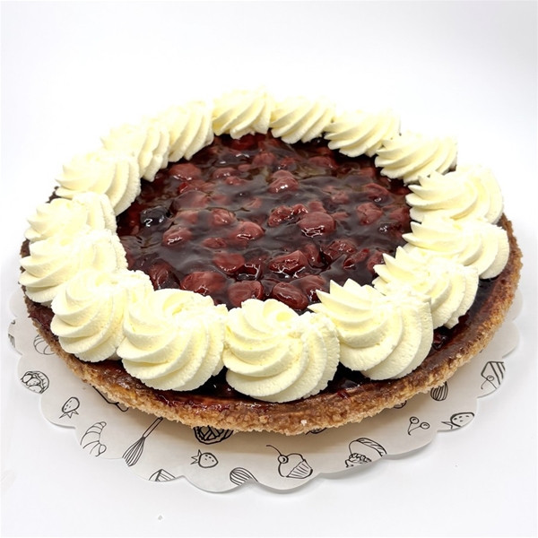 Kersen slagroom vlaai