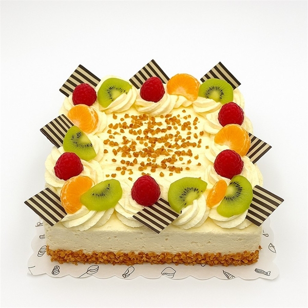 Slagroomtaart vierkant