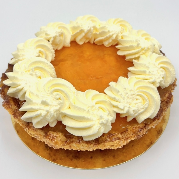 Abrikozen slagroom schelp