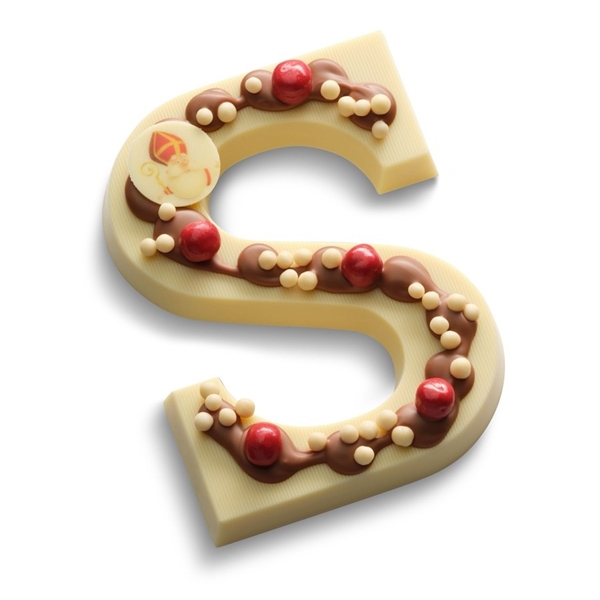 Chocolade letter wit